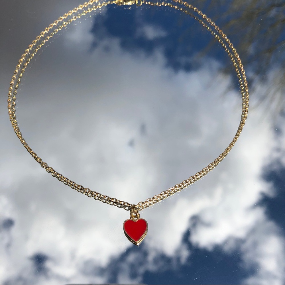 Red Heart Necklace
